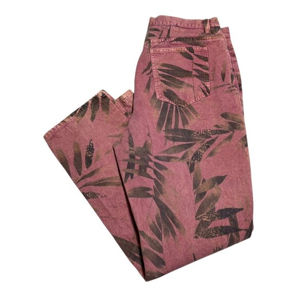Chico's Pants - Vintage Chico's Designs Palm Leaf Print Multicolor Pants Women's 32x29